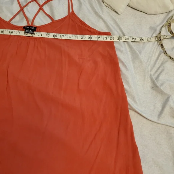 Vacation dress -Tangerine - Picture 4 of 6